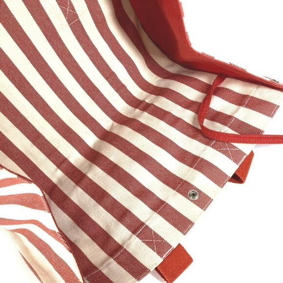 HERMES With porch Cannes GM Cannes GM Stripe Bag Tote Bag Beach bag Hand Bag - Picture 3 of 14